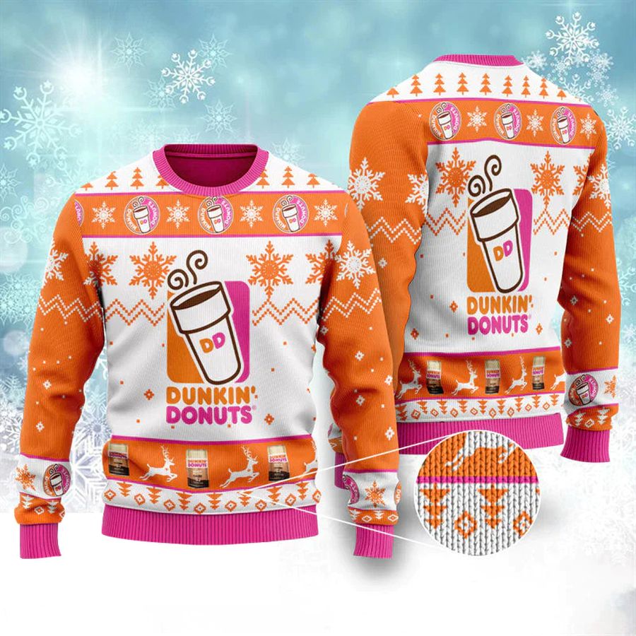 Dunkin' Donuts Christmas Ugly Sweater