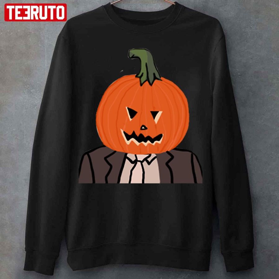Dwight Schrute Pumpkin Head Halloween Unisex Sweatshirt