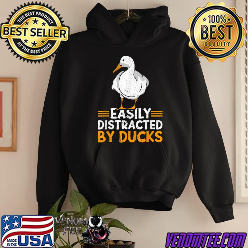 Easily Distracted By Ducks  Farm Lover Duck Farmer T-Shirt