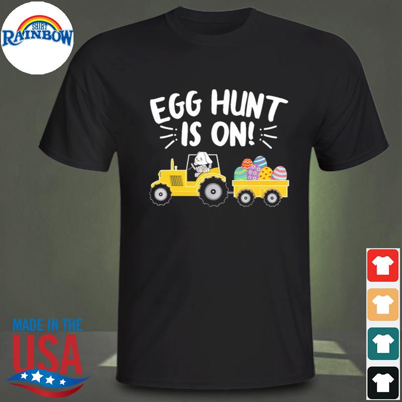 Easter Egg Hunt Is On Rabbit Bunny Funny Easter Kid Shirt