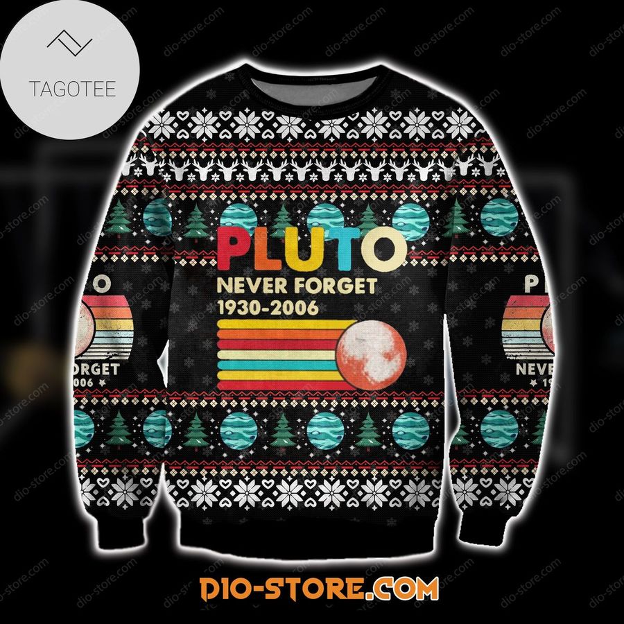 ed Pluto Never Forget Ugly Sweater