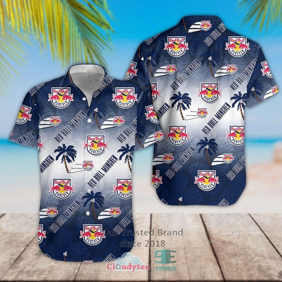 EHC Red Bull Munchen Island Coconut Navy Hawaiian Shirt – LIMITED EDITION