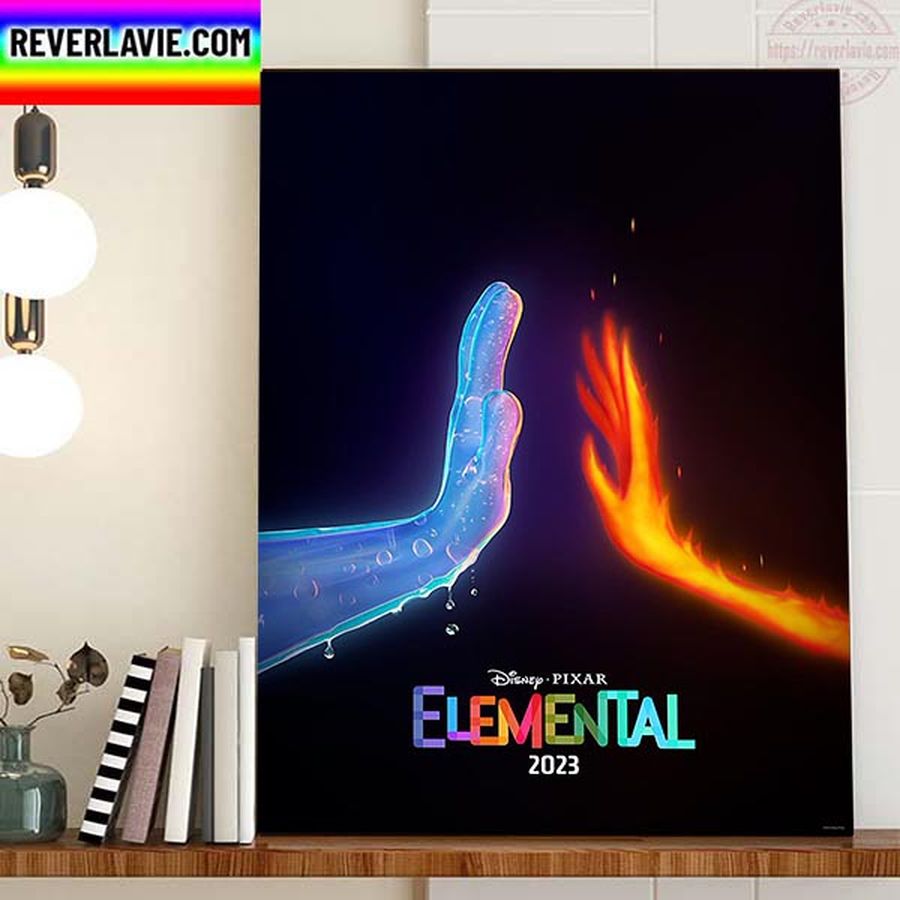 Elemental 2023 On Disney And Pixar Home Decor Poster Canvas