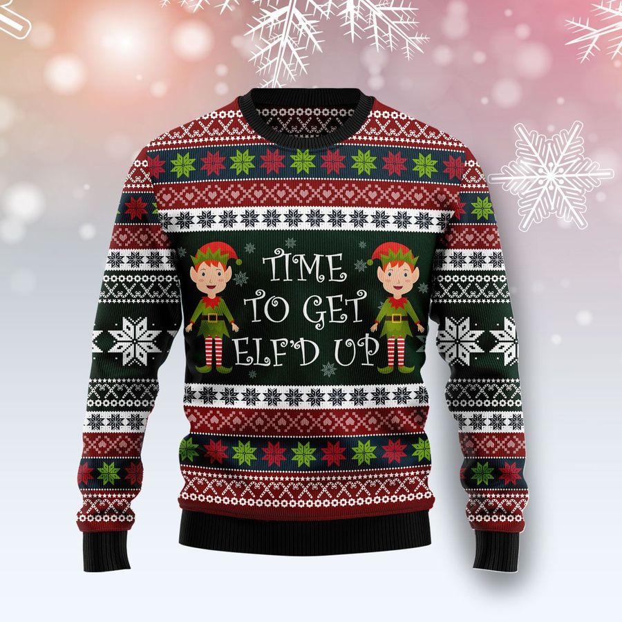 Elf Time Ugly Christmas Sweater - 2729