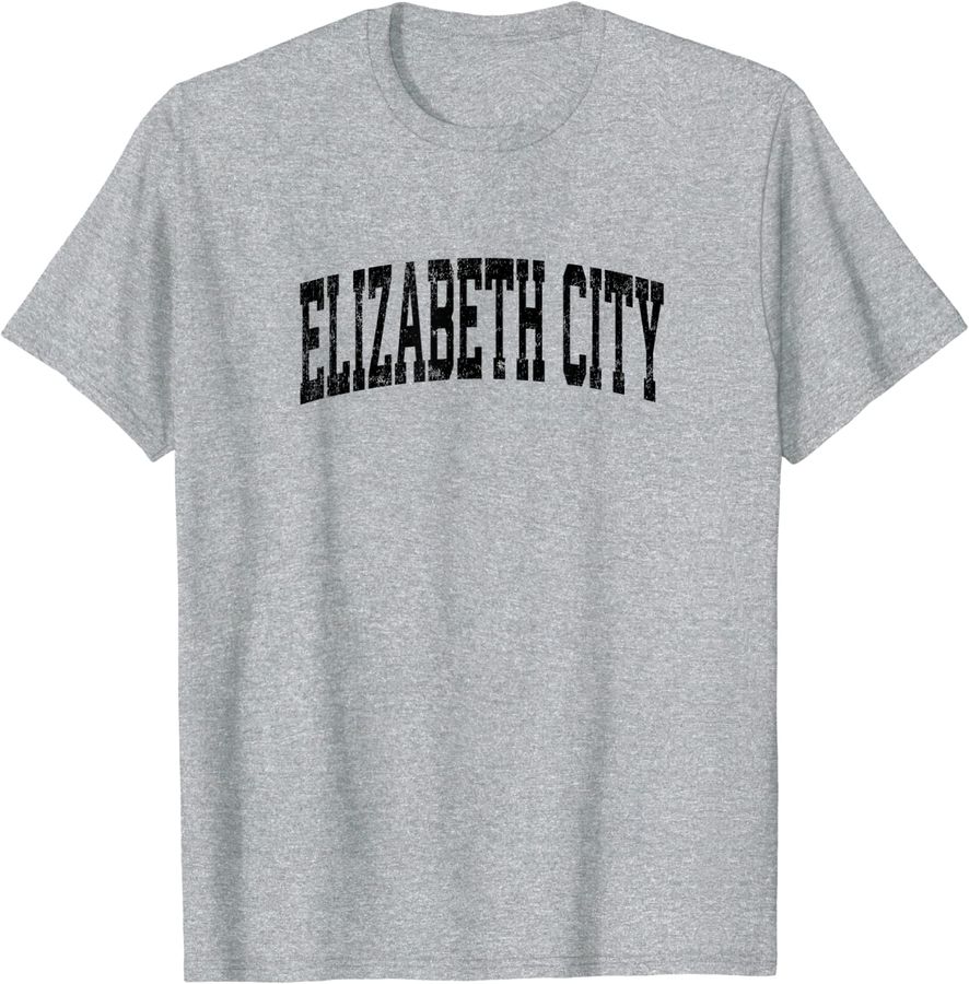 Elizabeth City North Carolina NC Vintage Athletic Sports Bla