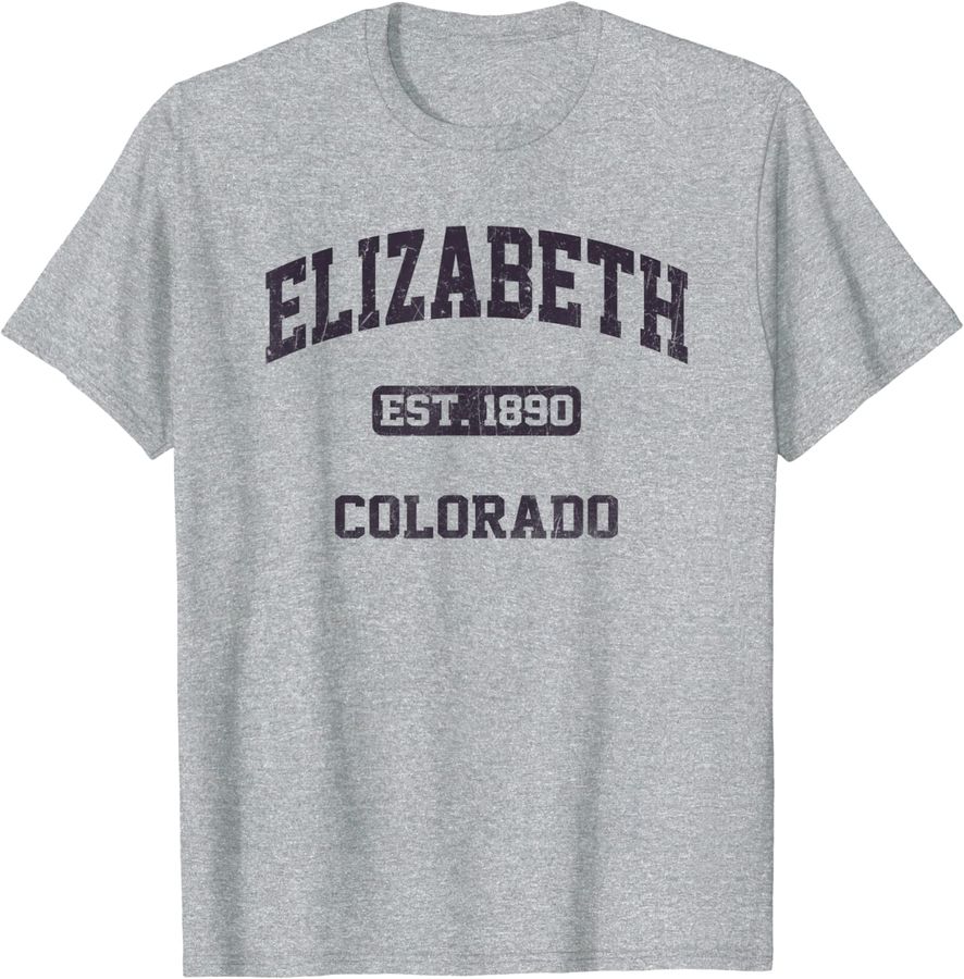 Elizabeth Colorado CO vintage state Athletic style