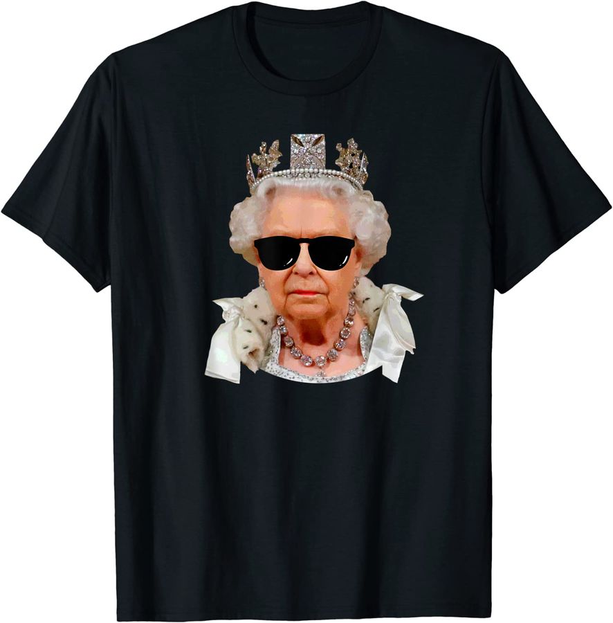 Elizabeth II Sunglasses British Union Jack Funny Meme