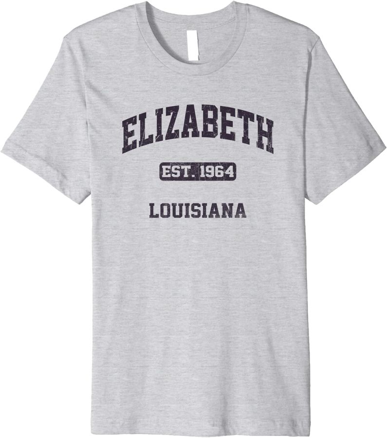 Elizabeth Louisiana LA vintage state Athletic style Premium