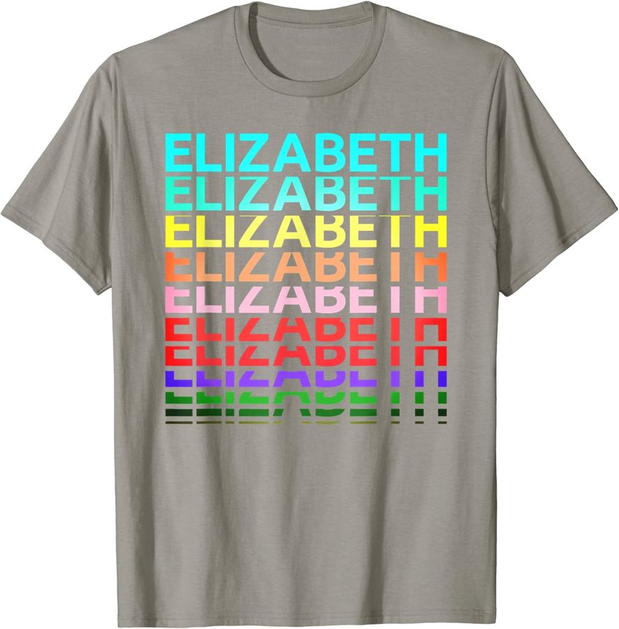 Elizabeth Name Personalized Women Girl Retro Vintage Pattern_2