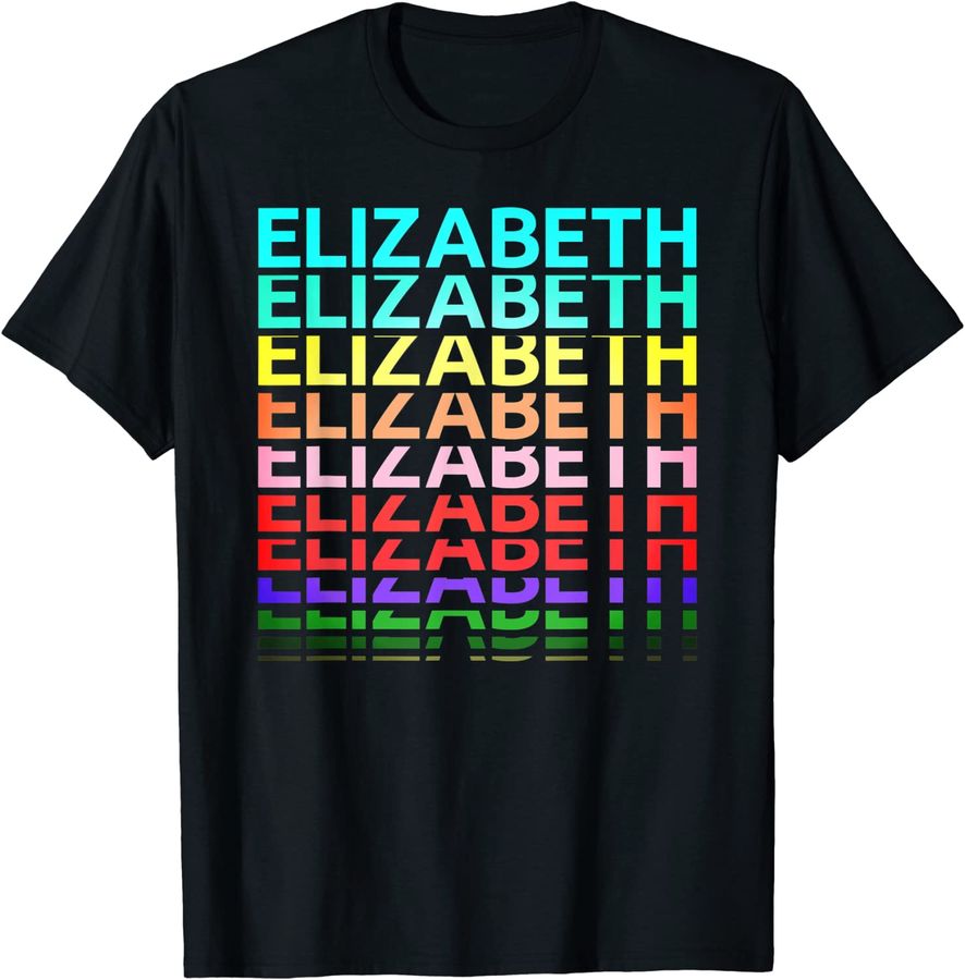 Elizabeth Name Personalized Women Girl Retro Vintage Pattern_3