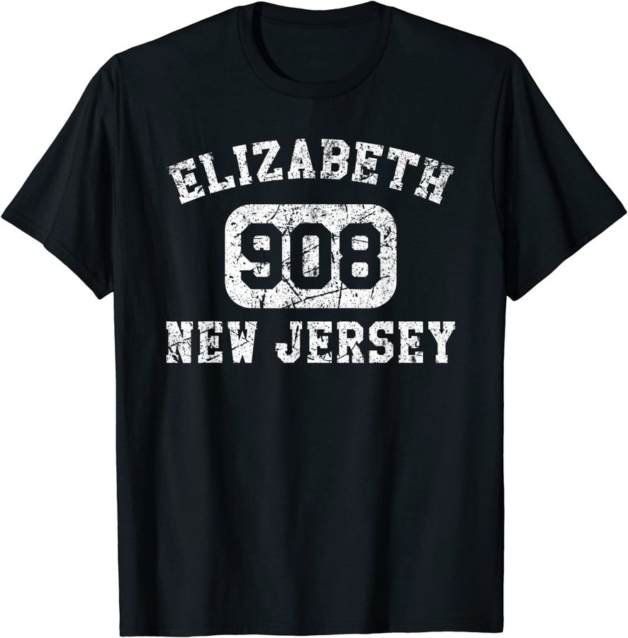 Elizabeth New Jersey Area Code Vintage Retro