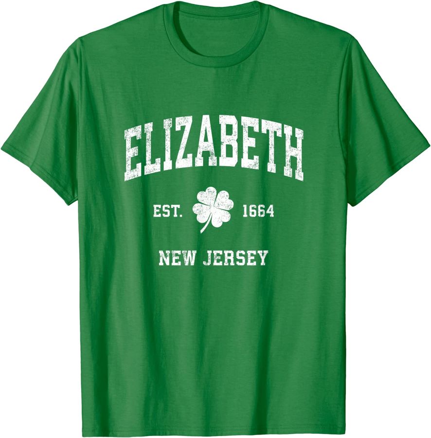 Elizabeth New Jersey Vintage Shamrock Sports