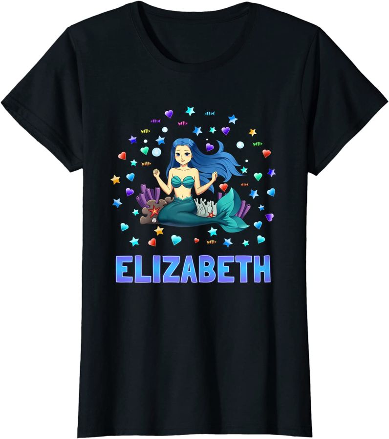 Elizabeth Personalized name mermaid for girls