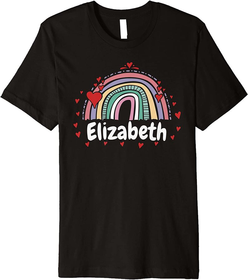 Elizabeth T-Shirt for women girl, Elizabeth Name Birthday Premium