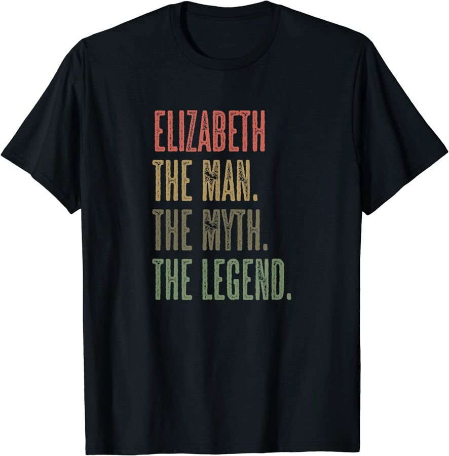 ELIZABETH the Man the Myth the LEGEND  Funny, Men Boy Name
