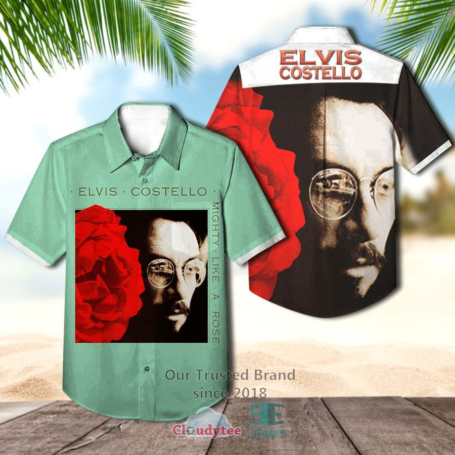 Elvis Costello Mighty Like A Rose Casual Hawaiian Shirt – LIMITED EDITION