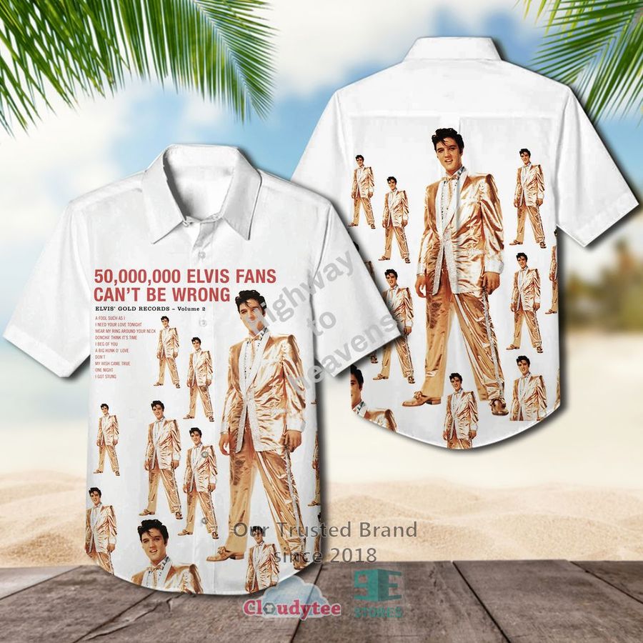 Elvis Presley 50000000 Elvis Fans Casual Hawaiian Shirt – LIMITED EDITION