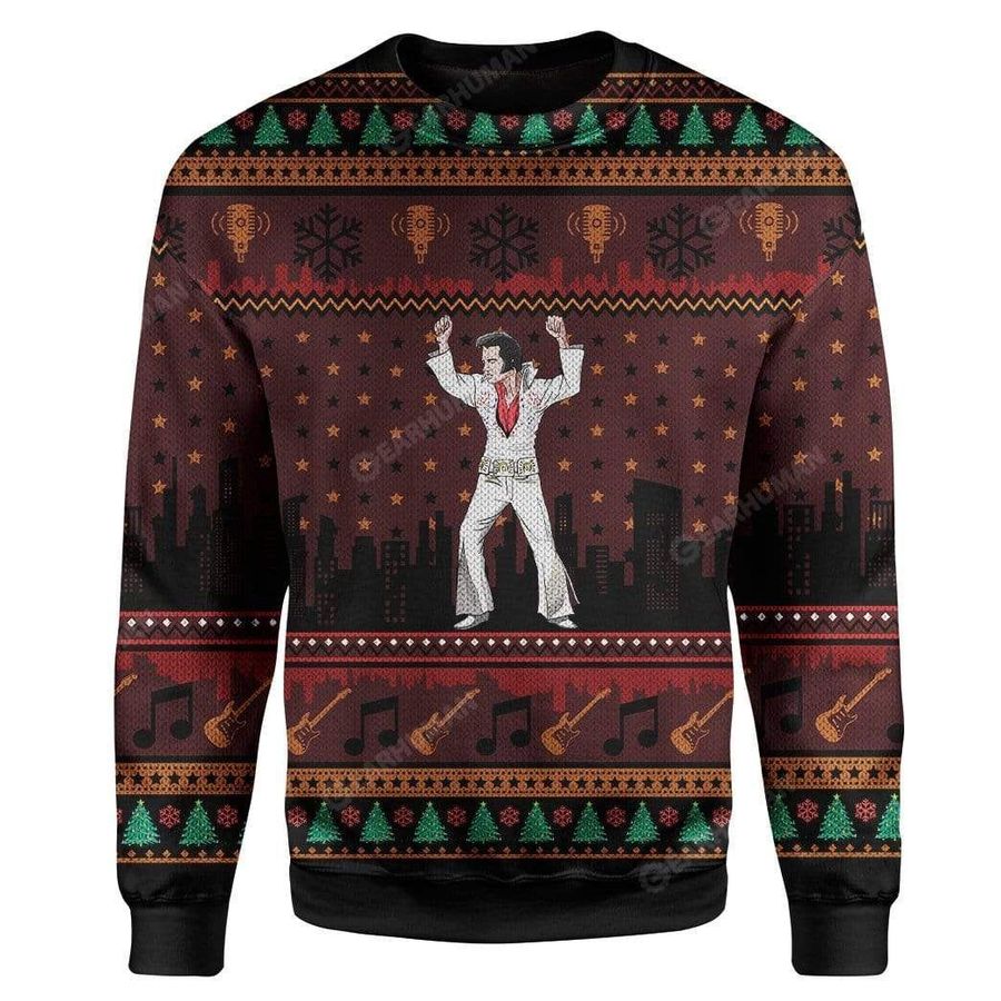 Elvis Presley For Fan Ugly Christmas Sweater, All Over Print Sweatshirt, Ugly Sweater, Christmas Sweaters, Hoodie, Sweater