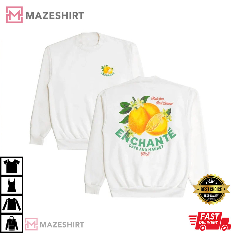 Enchante Lemon, Daniel Ricciardo, George Russell Wearing RIC3 Enchante Lemon T-Shirt