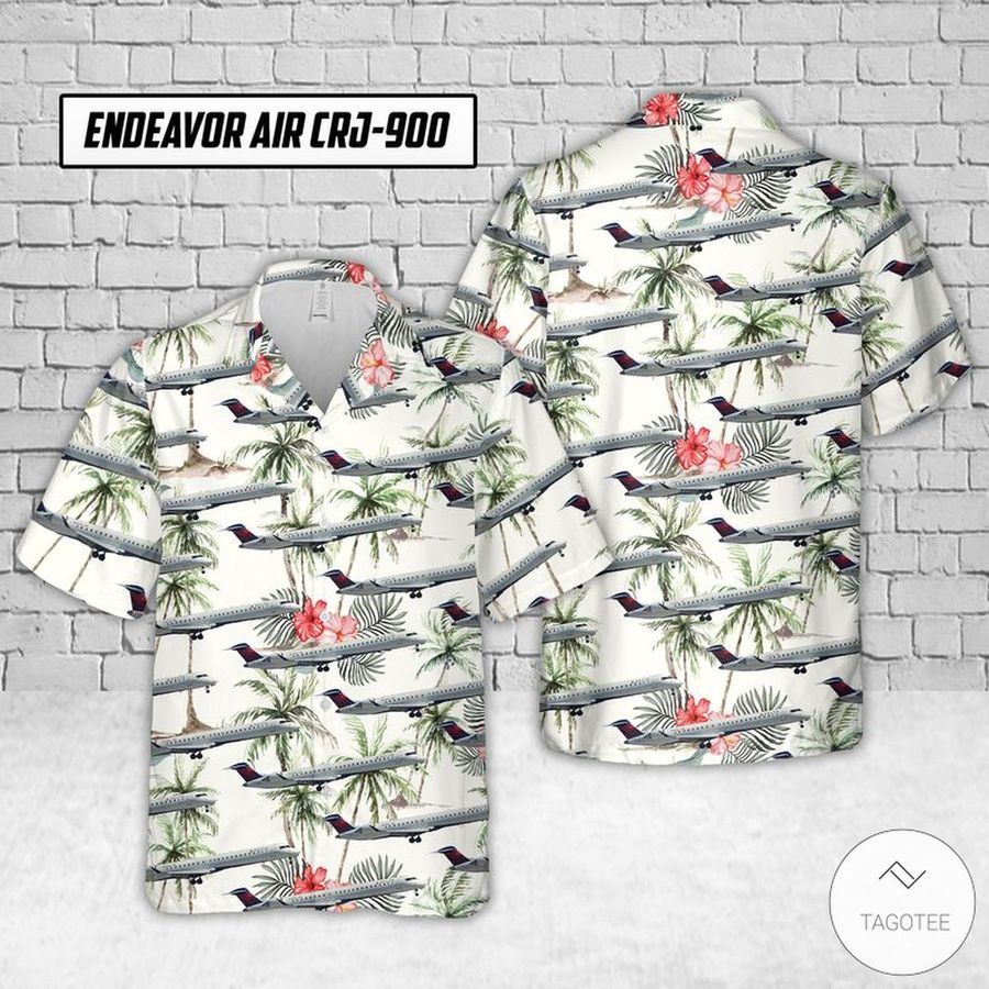 Endeavor Air Crj-900 Hawaiian Shirt