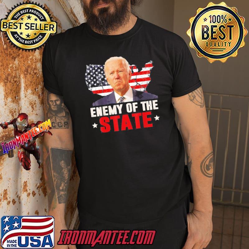 Enemy of state Trump quotes flag shirt