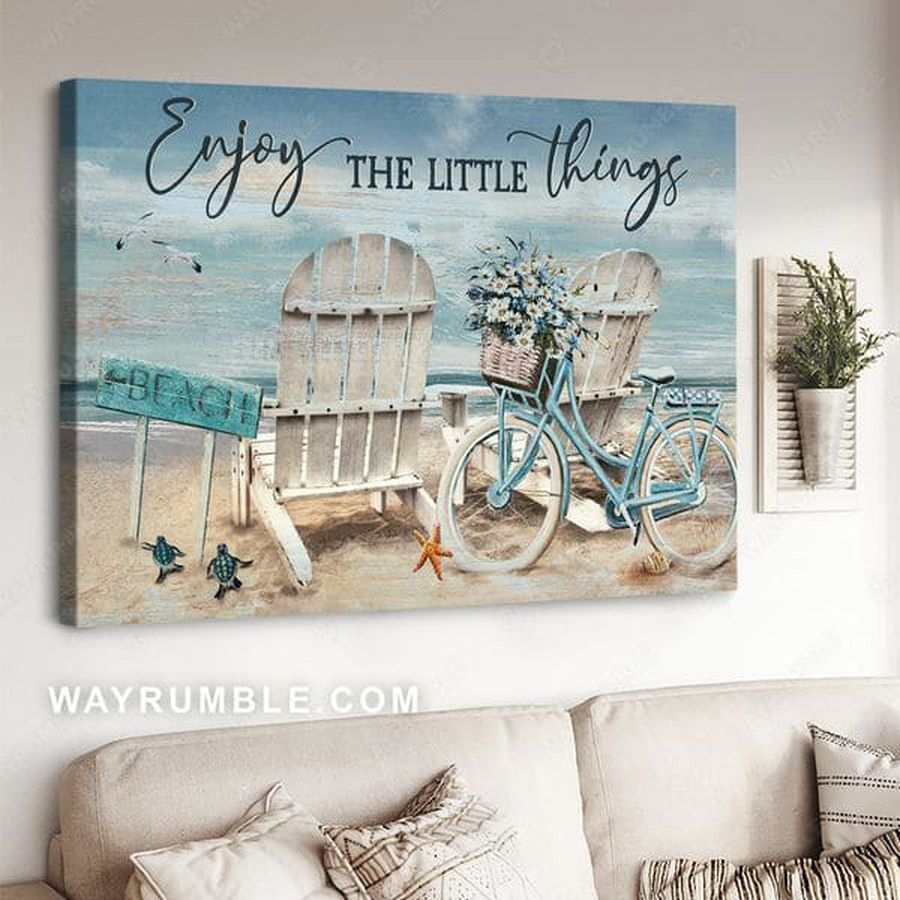 Enjoy The Little Things, Turtle Beach, Gift For Lover Poster