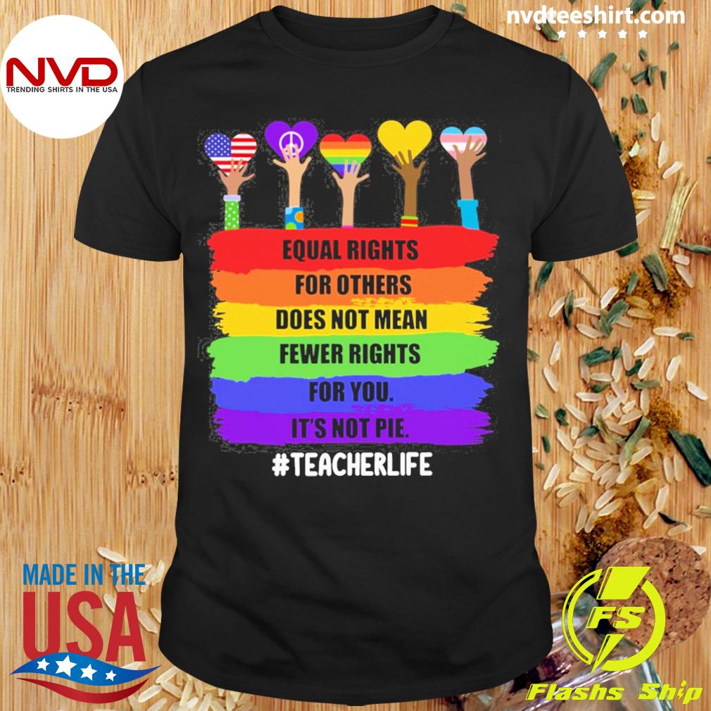 Equal Rights For Others Does Not Mean Fewer Rights For You It's Not Pie Teacher Life Shirt