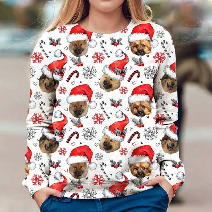 Eurasier Ugly Christmas Sweater All Over Print Sweatshirt Ugly Sweater