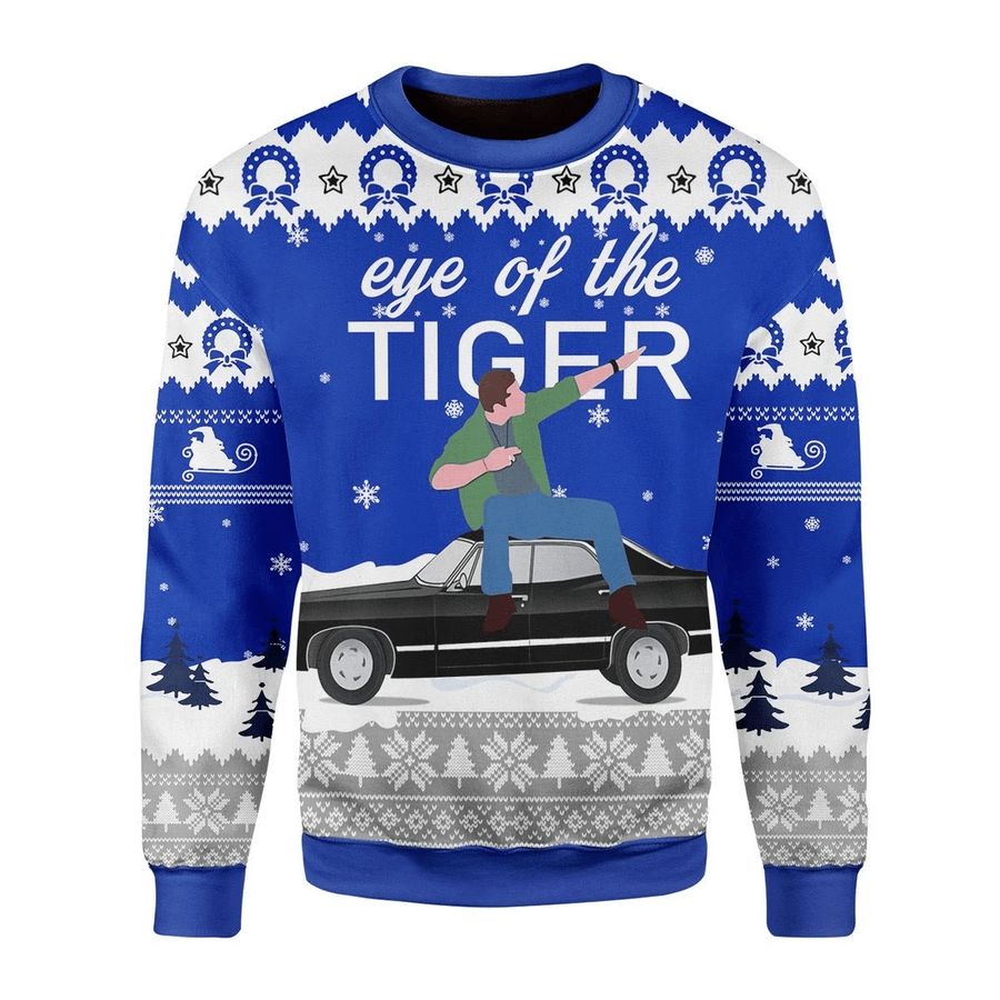 Eye Of The Tiger Ugly Christmas Sweater - 183