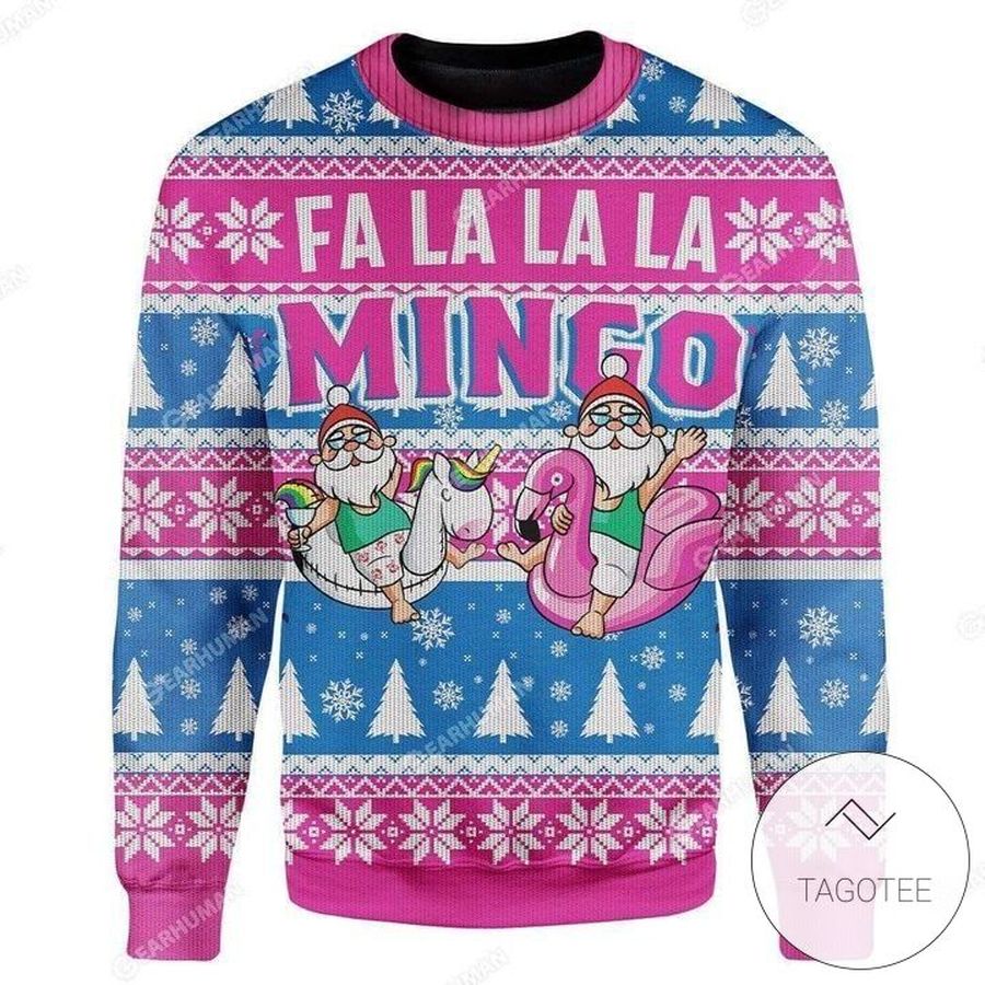 Fa La La La Mingo Santa Ugly Sweater