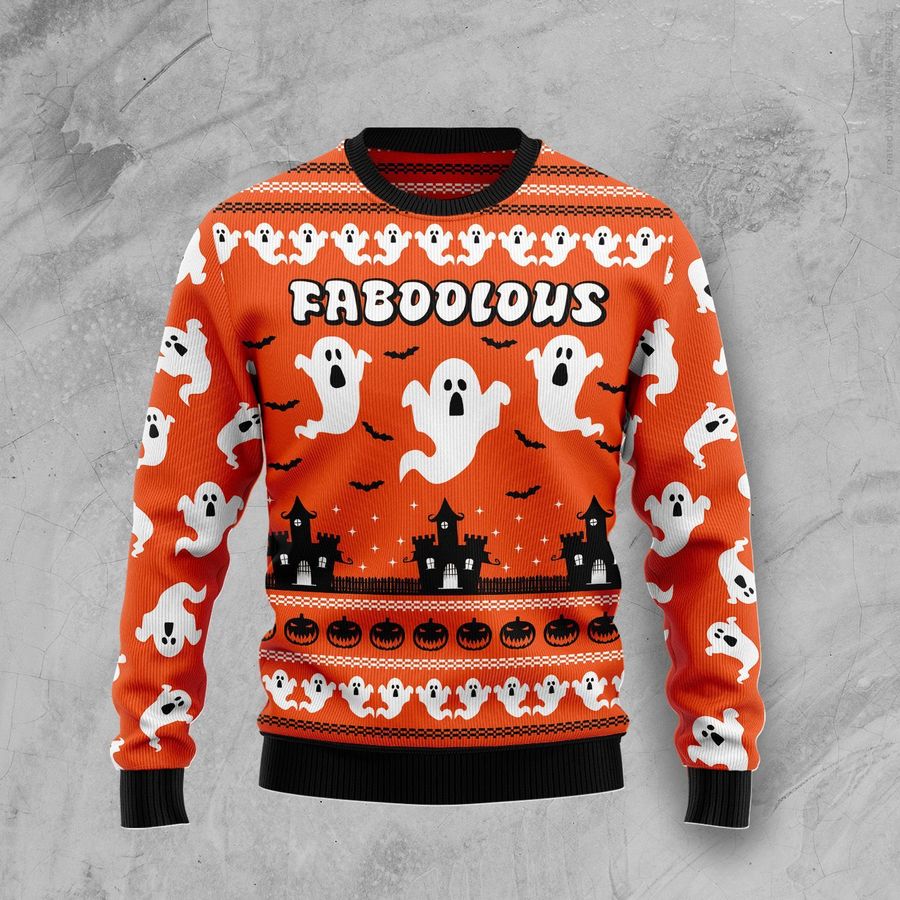 Faboolous Halloween For Unisex Ugly Christmas Sweater, All Over Print Sweatshirt, Ugly Sweater, Christmas Sweaters, Hoodie, Sweater