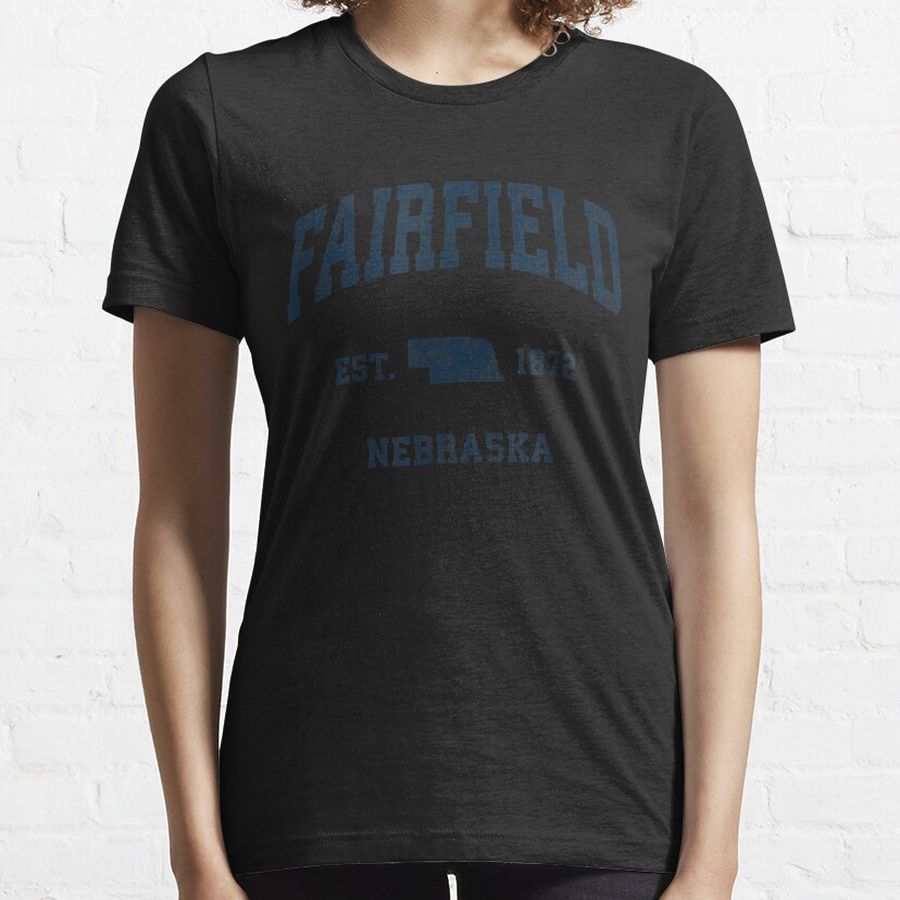 Fairfield Nebraska NE Vintage Athletic Navy Sports Design Essential T-Shirt