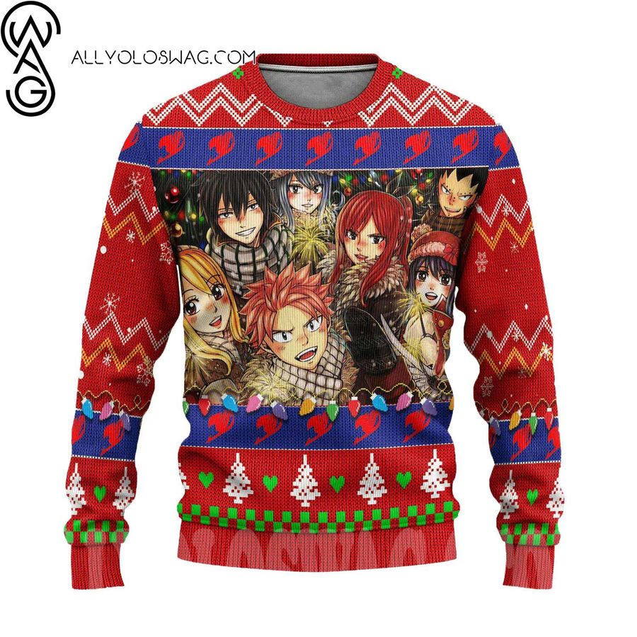 Fairy Tail Anime Ugly Christmas Sweater