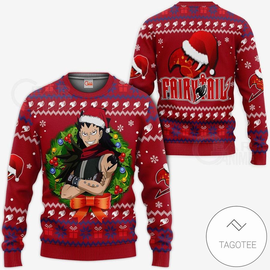 Fairy Tail Gajeel Knitted Anime Xmas Ugly Sweater