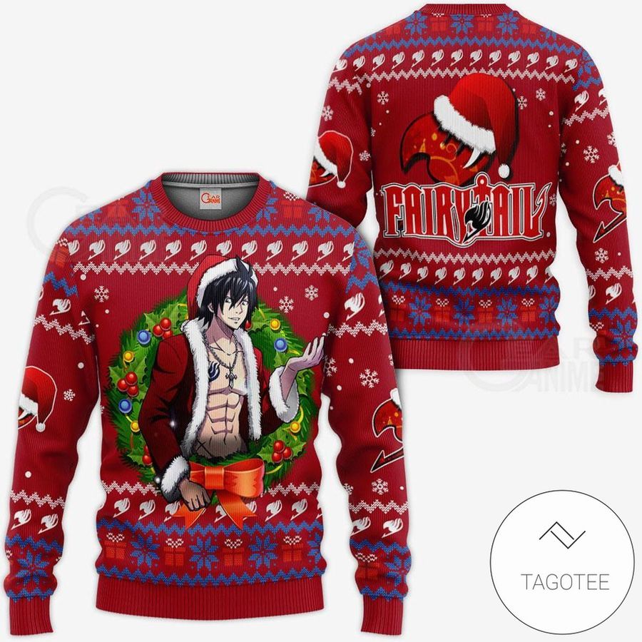 Fairy Tail Gray Fullbuster Knitted Anime Xmas Ugly Sweater