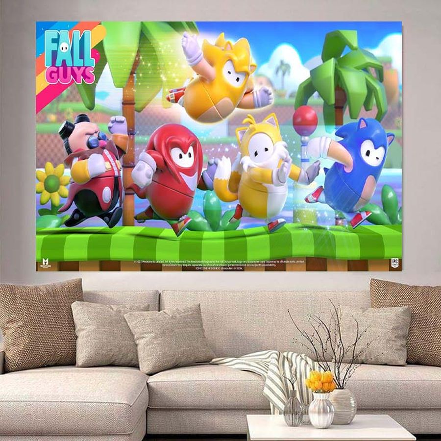 Fall Guys Poster Game Art Decor Poster Canvas Poster Home Decor Poster Canvas