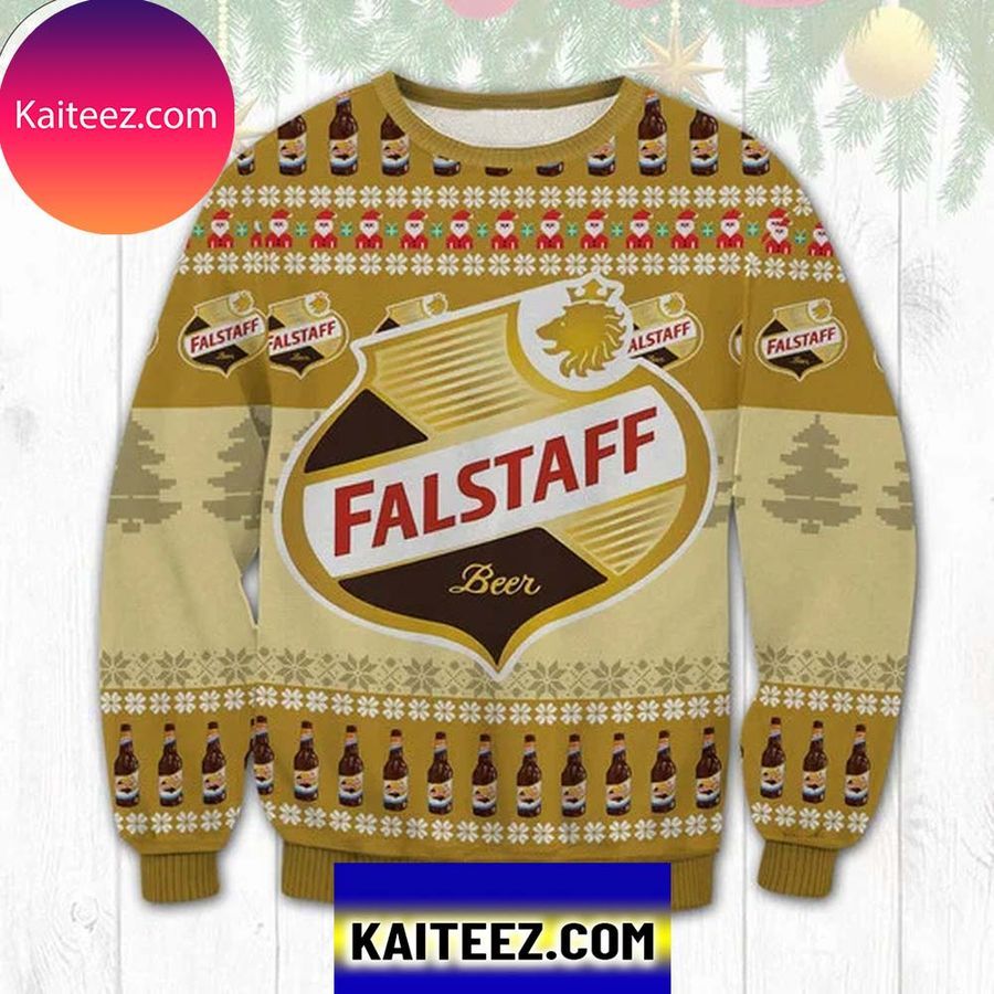 Falstaff Brewing Corporation 3D Christmas Ugly Sweater