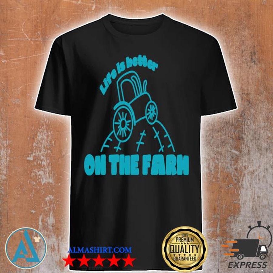 Farmhouse decor pattern with tractor shirt