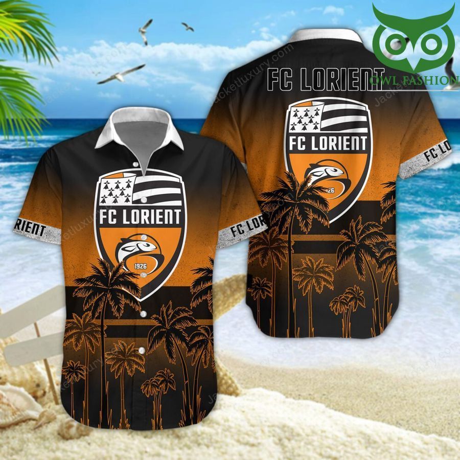 FC Lorient Champion Leagues  aloha summer tropical Hawaiian shirt short sleeves