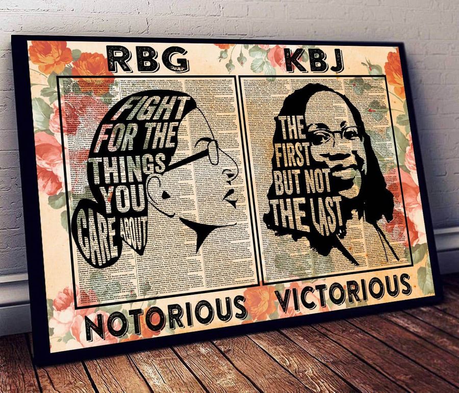 Feminis Poster, Ruth Bader Ginsburg, Ketanji Brown Jackson, Notorious Victory Poster