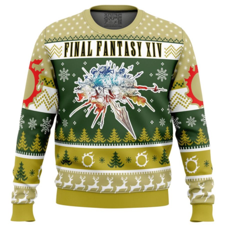 Final Fantasy XIV -  Final Fantasy XIV Gift Fan Ugly Sweater