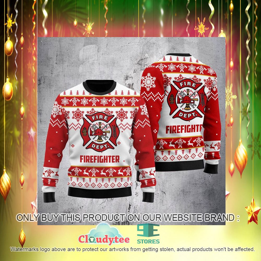 Fire Department Ugly Christmas Sweater – LIMITED EDITION