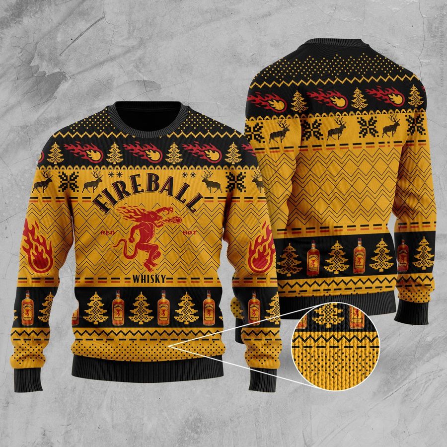 Fireball Cinnamon Ugly Christmas Sweater - 703