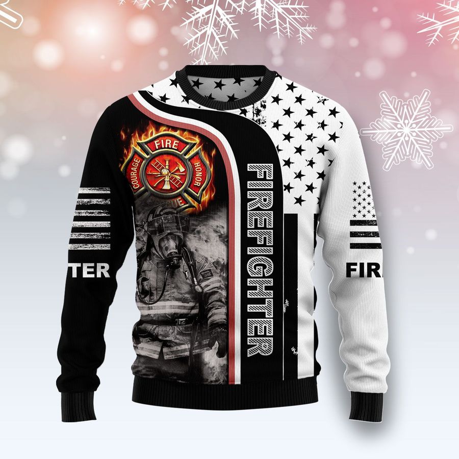 Firefighter Awesome Ugly Sweater
