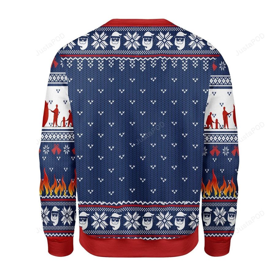 Firefighter Do It For The Hos Ugly Christmas Sweater All