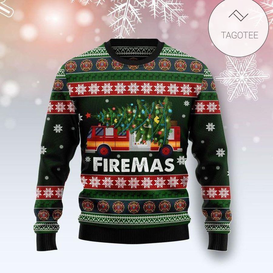 Firefighter Fireman Ugly Sweater