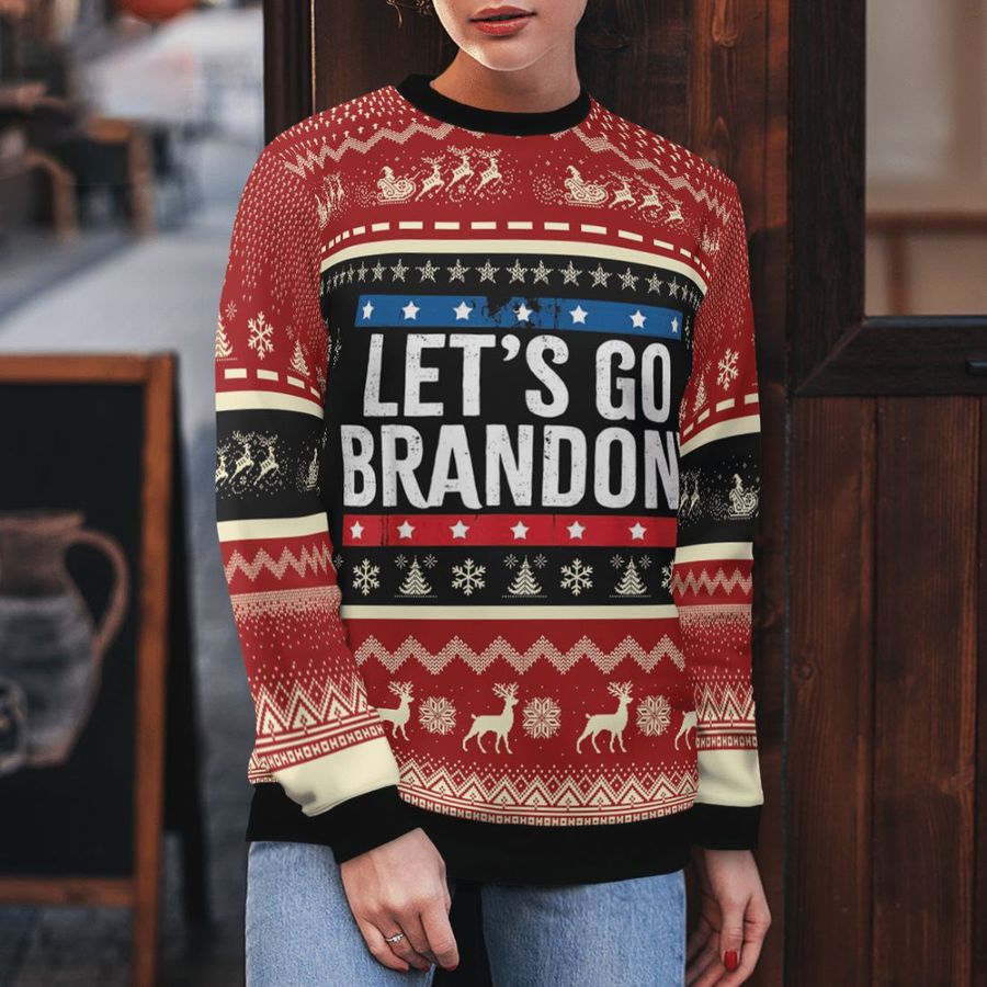  Fjb Let’s Go Brandon Ugly Christmas Sweater 