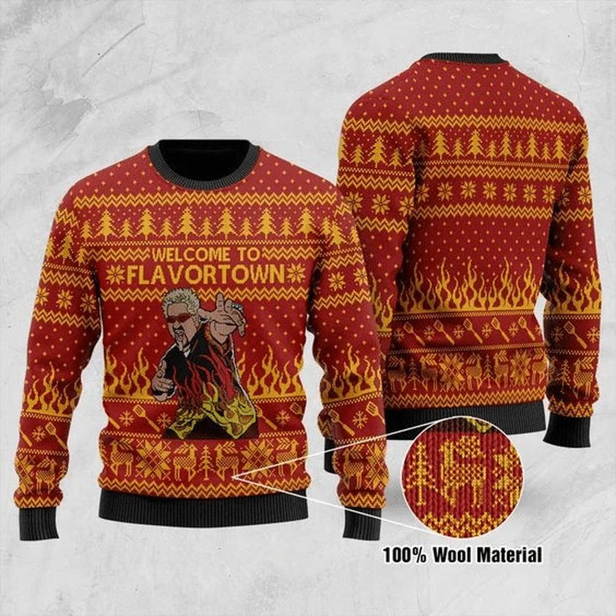 Flavor Town Ugly Christmas Sweater - 184