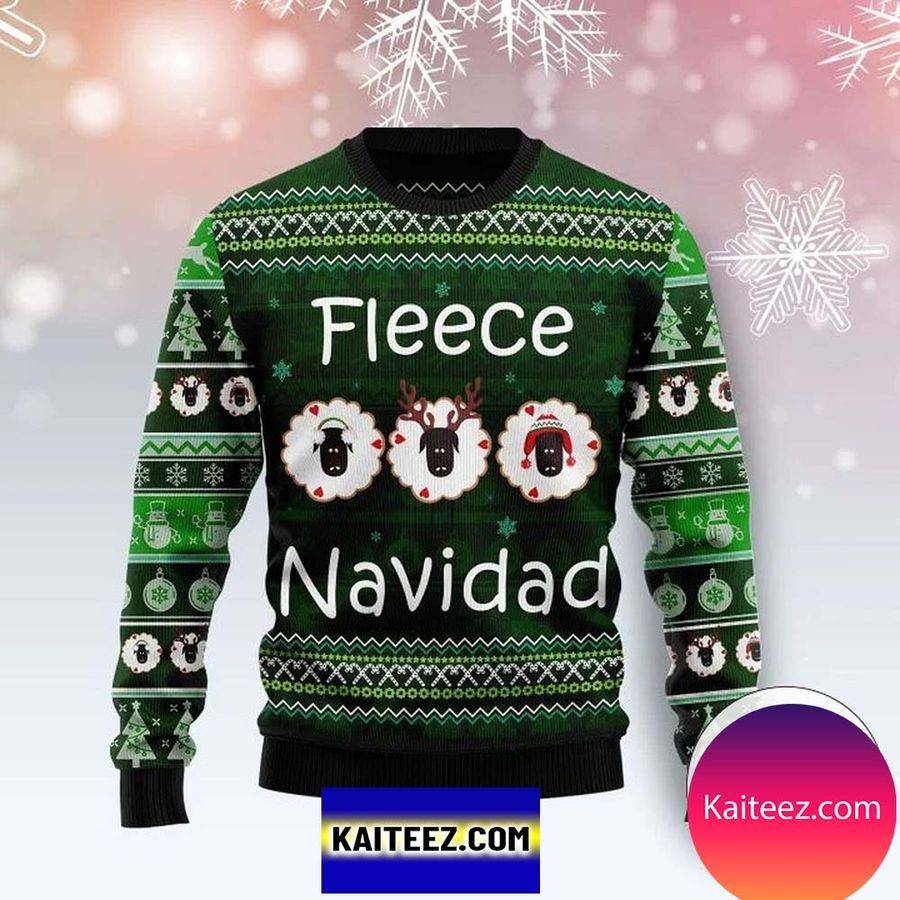 Fleece Navidad Sweatshirt Knitted Christmas Ugly Sweater