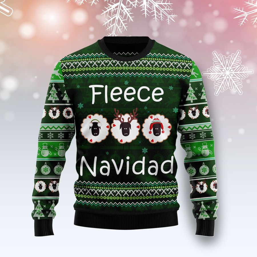 Fleece Navidad Ugly Christmas Sweater, All Over Print Sweatshirt, Ugly Sweater, Christmas Sweaters, Hoodie, Sweater